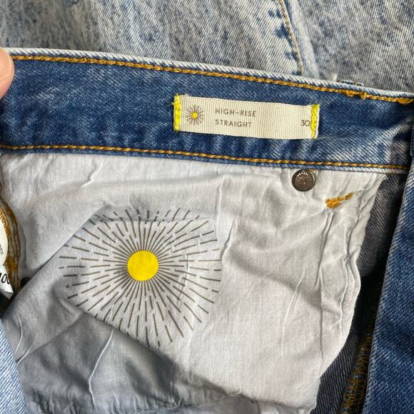 Happy X Nature Acid Wash High-Rise Strasight Jeans Sz 30 - Picture 11 of 11